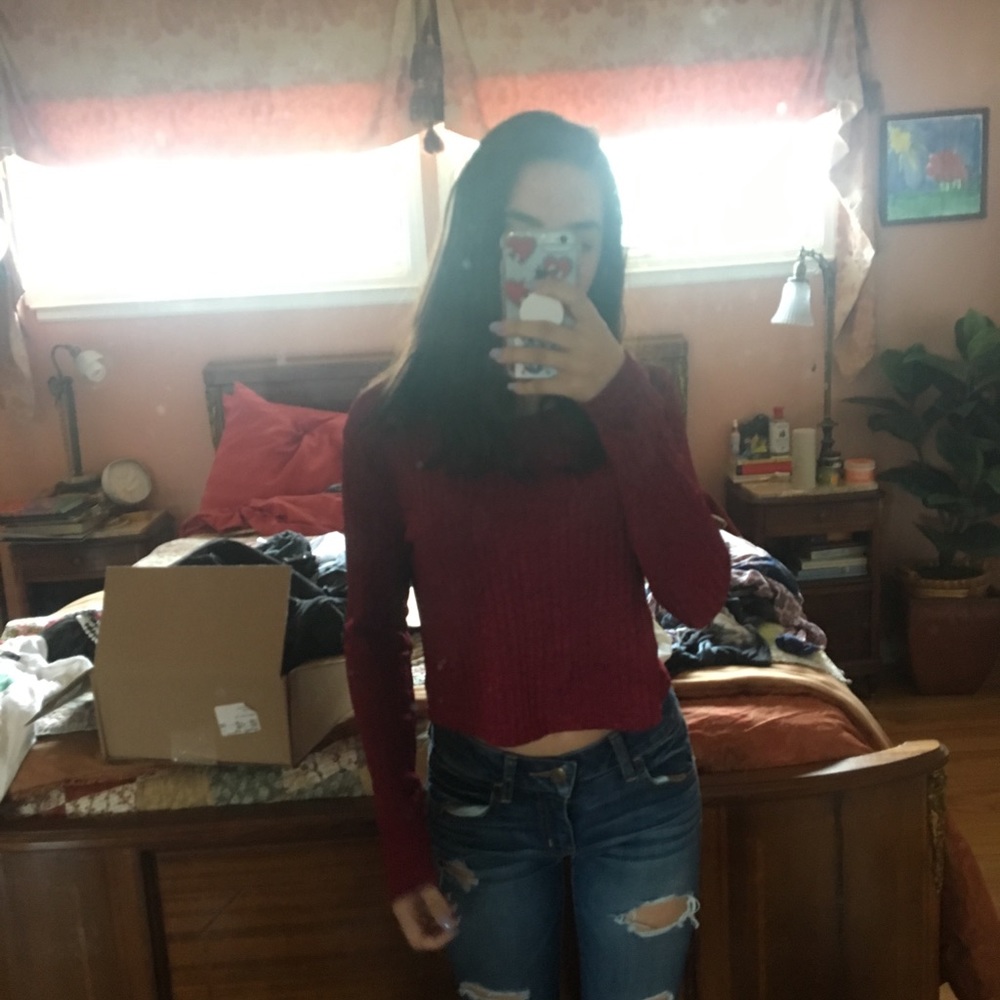 red long sleeve w forcket